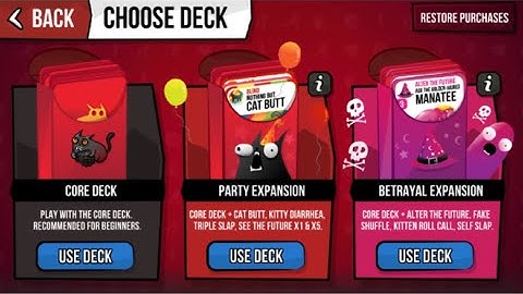 USING THE EXPANSION PACKS!!!!!!!!!! | Exploding Kittens App