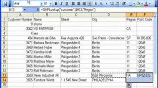 SAPLookup - an Excel formula for reading SAP data