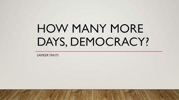 How many more days democracy by Sameer Tanti|Readings on Fringes|Calicut University Second Sem
