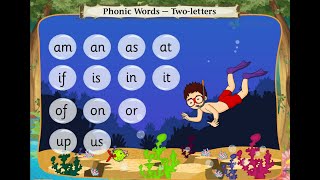 Phonic Words - Two Letters ( am an as at if is in it of on or up us )