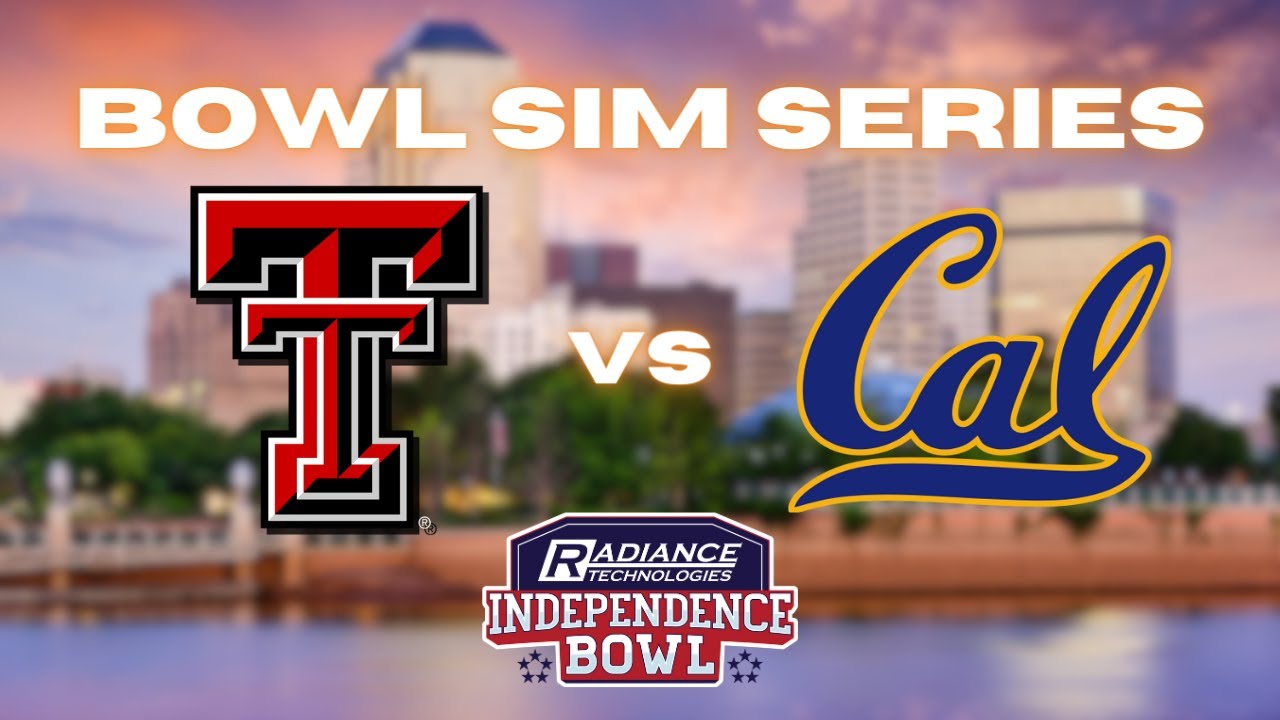 Bowl Sim Series Texas Tech vs. California Independence Bowl YouTube