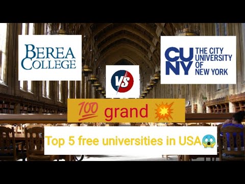 AQSH da 5ta bepul universitetlar || Top 5 university free universities || 100% scholarship