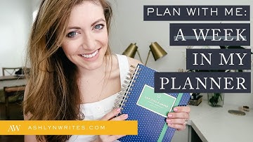 🗓PLAN WITH ME | How I Plan a Week in My Simplified Planner