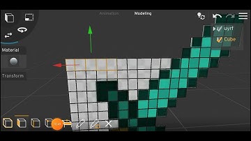 How to make minecraft sword in prisma 3d!