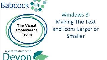 How to Make Text and Icons Larger & Smaller in Windows 8