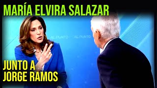 María Elvira Salazar junto a Jorge Ramos - Legalidad para inmigrantes en EEUU