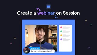 How to create a webinar in Hopin Session