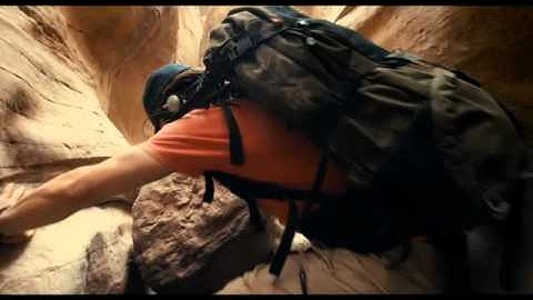127 Hours Movie Clip - Aron falls into a canyon