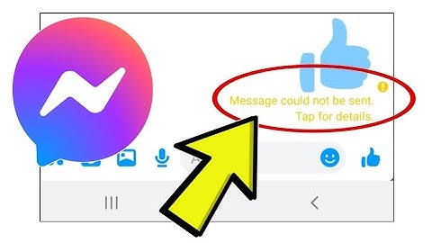 How To Fix Facebook Messenger App Message could not be sent. Tap for details. Problem Solved