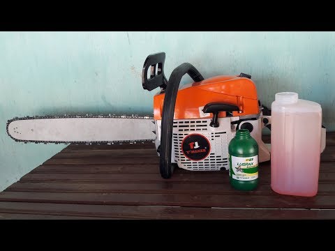 Vídeo: Todas as motosserras aceitam uma mistura de gases?