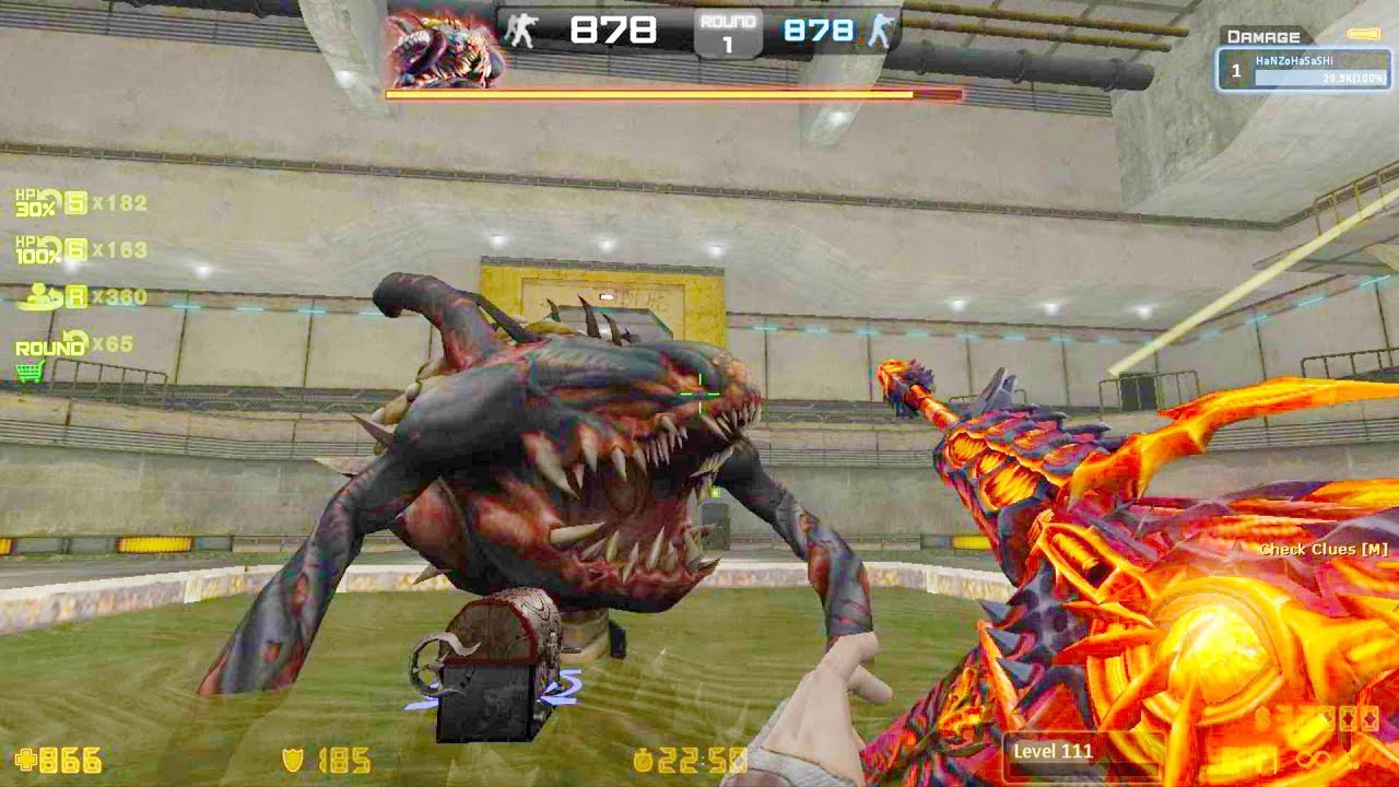 Counter-Strike Nexon: Zombies - Mr. X Zombie Boss Fight (Hard5) gameplay on Episode Choi map