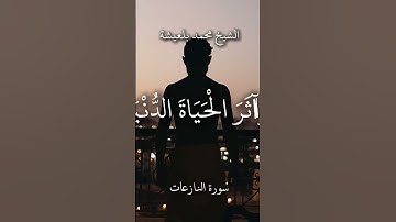 سورة النازعات الشيخ محمد بلعيشة حفظه الله الله مسجد صلاح الدين الأيوبي 🕌