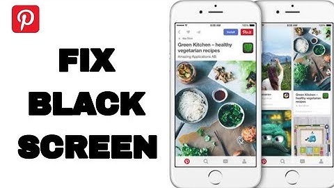 How To Fix And Solve Black Screen On Pinterest App | Easy Fix