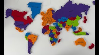 Arranging countries of the world without oceans #countryflags #countries #europe #games #maps screenshot 3