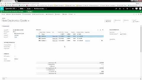 Create a Quote and Calculate Automatically - Dynamics 365