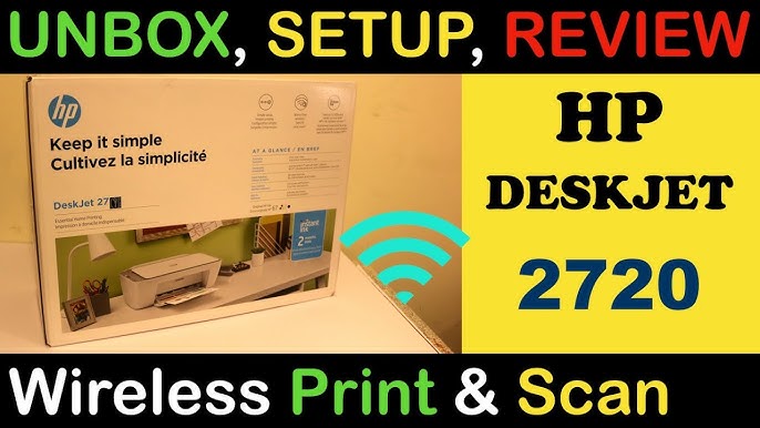 HP DeskJet 2720e Scanning, Printing & Copying. 