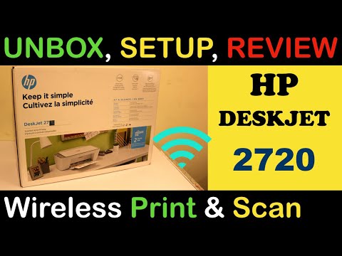 HP Deskjet 2720 Unbox, SetUp, Wireless Scanning & Printing, Copy Test, review !!