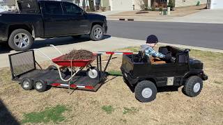 Power Wheels with Custom Gooseneck Trailer