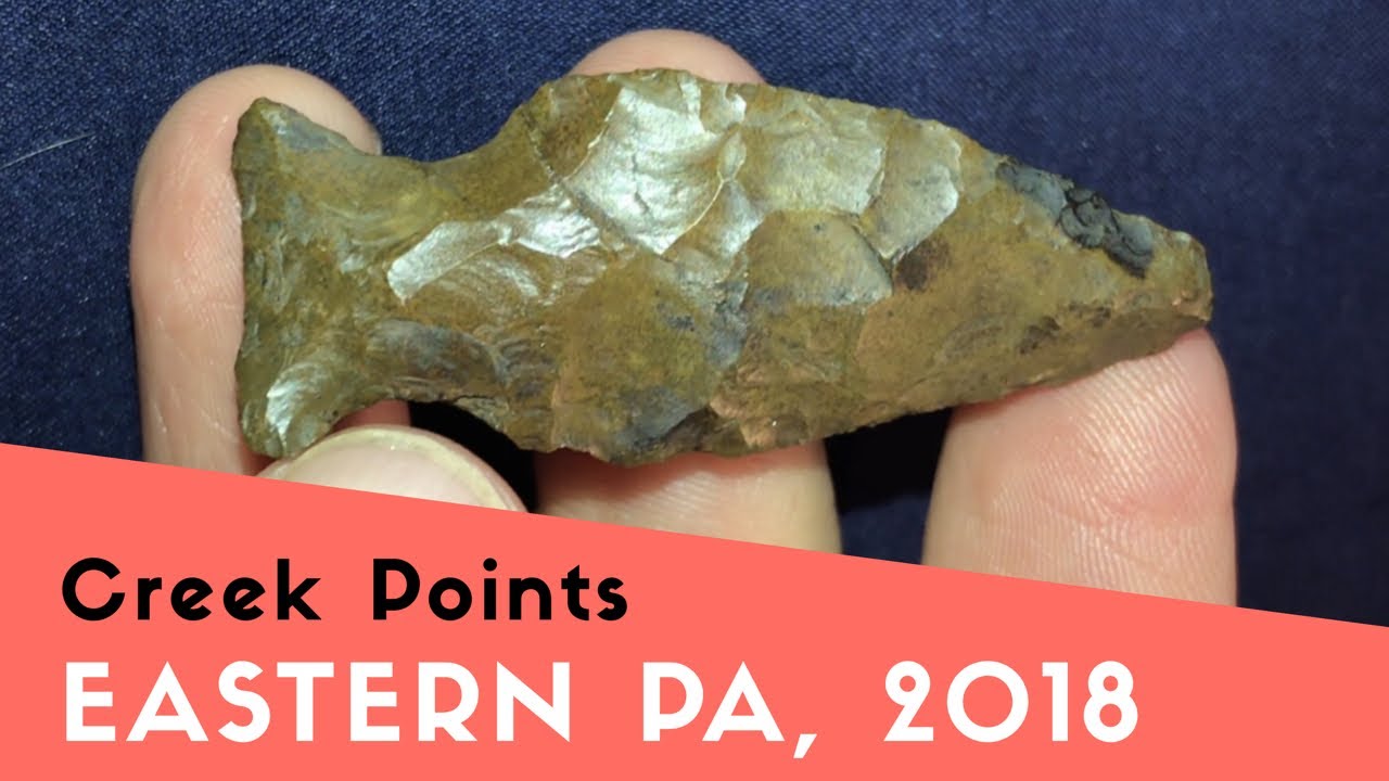 Hunting Arrowheads in a creek SEP 2018 Montgomery county