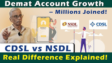 Demat Account Growth – Millions Joined! | CDSL vs NSDL – Real Difference Explained!