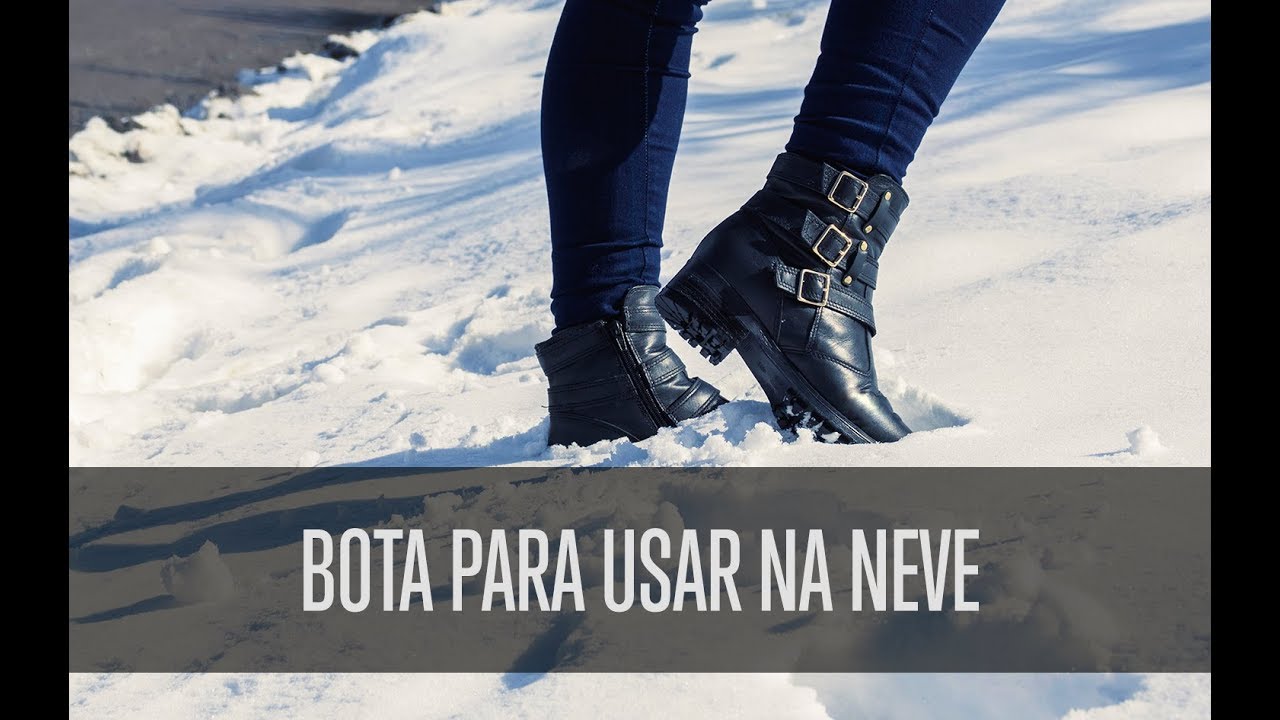 botas para usar na neve