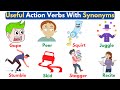 Action Verbs and Synonyms Quiz