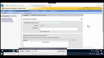 Symantec LiveUpdate Administrator (LUA) installation and configuration on the SEPM servers