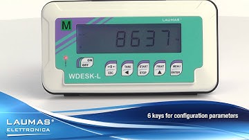 WDESKL - ABS weight indicator with LCD display IP67 protection rating - LAUMAS