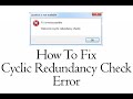 How to Fix Data Error (Cyclic Redundancy Check)?