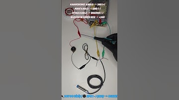 1 Dakikada Endüktif Yakınlık Sensörü + Buzzer Test! #NPNsensor #meonrobotikotomasyon #EndüktifSensör