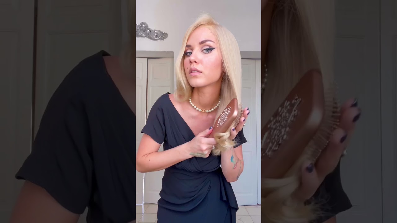 Wearing this original Christian Dior gown from the Nineteen