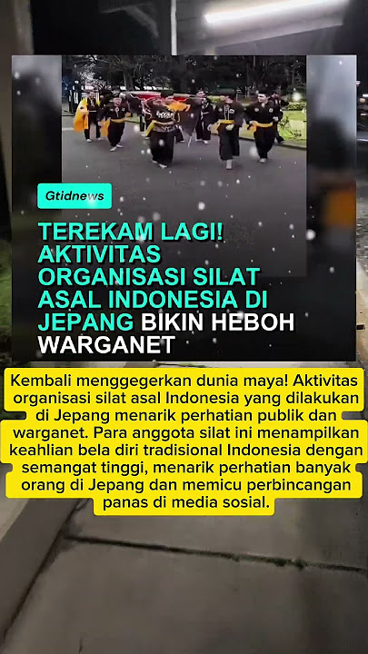 Aktivitas Silat Asal Indonesia di Jepang Gegerkan Warganet!