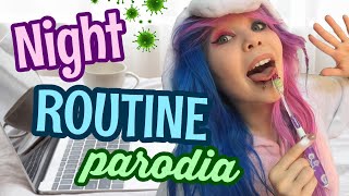 Wieczorna rutyna na kwarantannie *PARODIA* 😂🌛