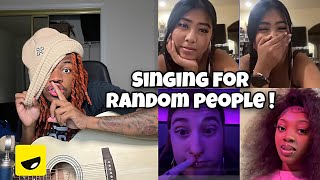 RETURN OF SINGING FOR RANDOM PEOPLE (YUBO) *GETS CRAZY*