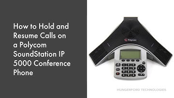 How to Hold and Resume Calls on a Polycom SoundStation IP 5000 Conference Phone