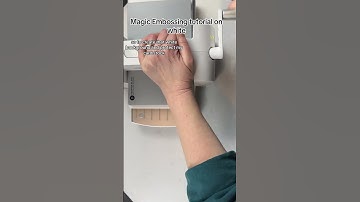 Magic Embossing Tutorial on White #interferencepads #embossingtechnique #shorts