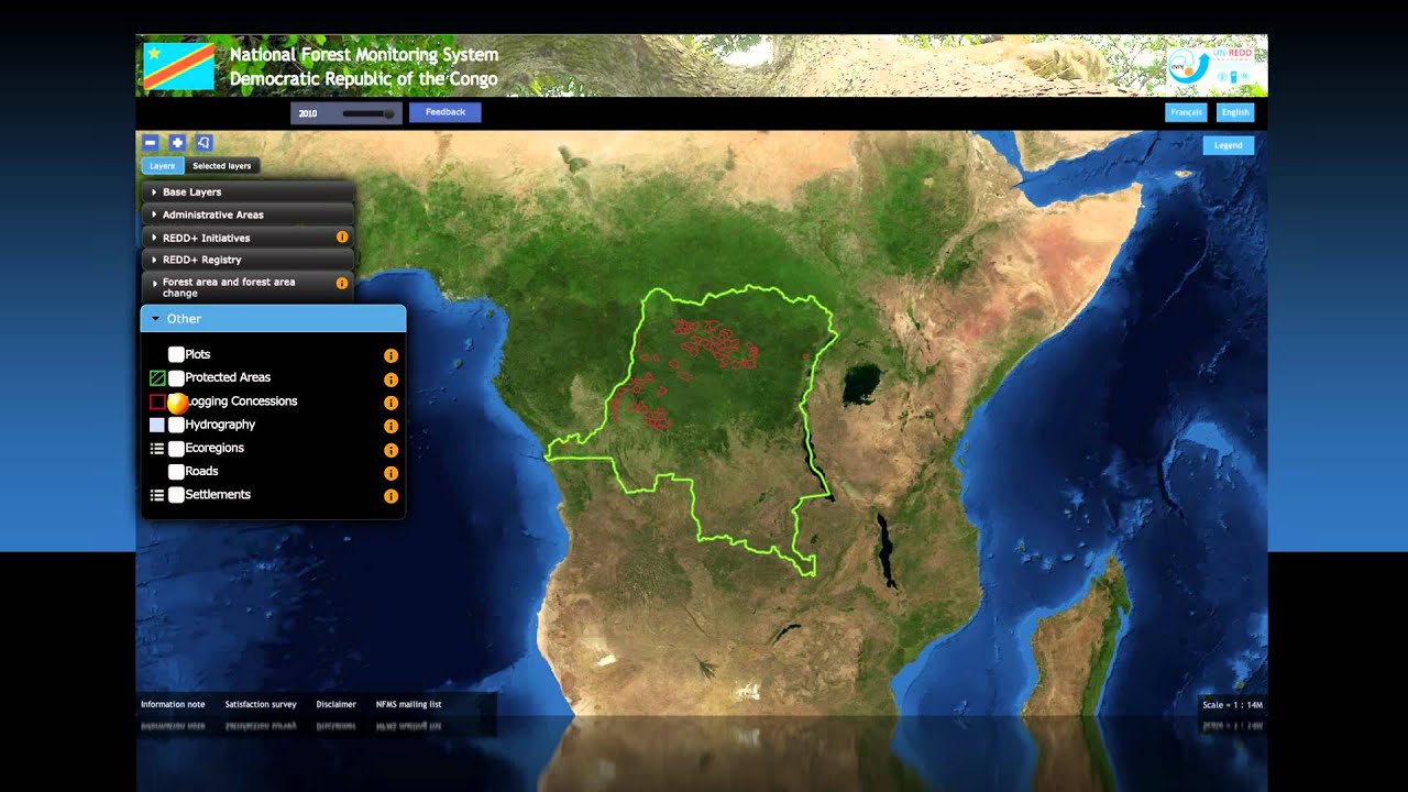 Democratic Republic of Congo National Forest Monitoring System Web Portal