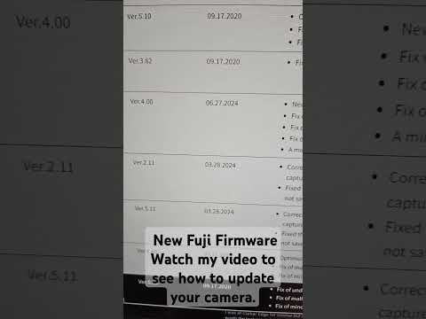 How to Update Your Fuji Firmware XT5 4.00: Quick and Easy Guide 📸🔧#fujifilmcamera #firmwareupdate