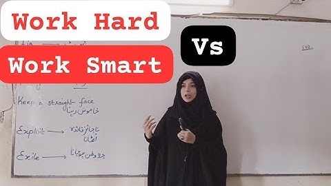 Work Hard vs Work Smart: What Really Works? | Urooj Zehra