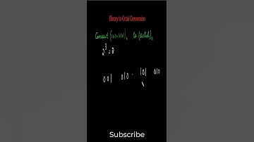 Mastering Precision: Binary to Octal Conversion with Decimals #digitallogic #computerdesign #algebra