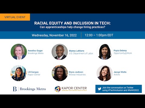 Racial equity and inclusion in tech: Can apprenticeships help change hiring practices?