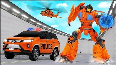 Flying Prado Helicopter car Transform Robot game features : Android/iOS - Gameplay.