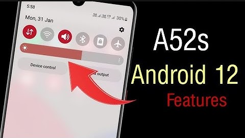 One UI 4.0 Features on Samsung a52s 5g | Android 12 Features