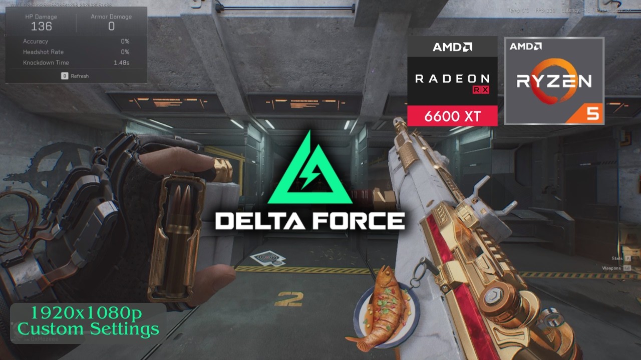 Delta Force Steam | Ryzen 5 5600x + RX 6600 XT | Gameplay