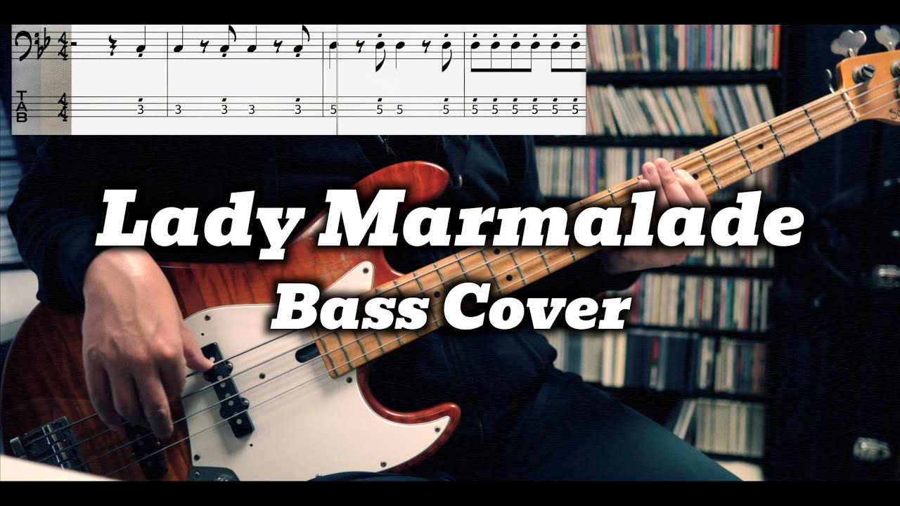 LaBelle - Lady Marmalade (Bass Cover) TABS in Video / Patti LaBelle