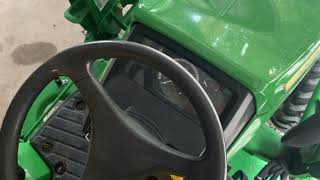 How to start a John Deere 1025R Tractor! LINK IN DESCRIPTION FOR BEST OIL