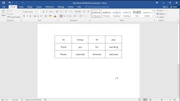 How to Middle align text vertically in table cell in Word