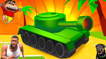SHINCHAN ARMY VS CHOP ARMY FIGHT WITH FRANKLIN IN EPIC ARMY CLASH | NOOB VS PRO VS HACKER