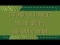 Fast & Fun Triangles Machine Quilting With Natalia Bonner