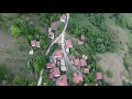 Drone perspective over dabravine  pomenici bosnia august 2022